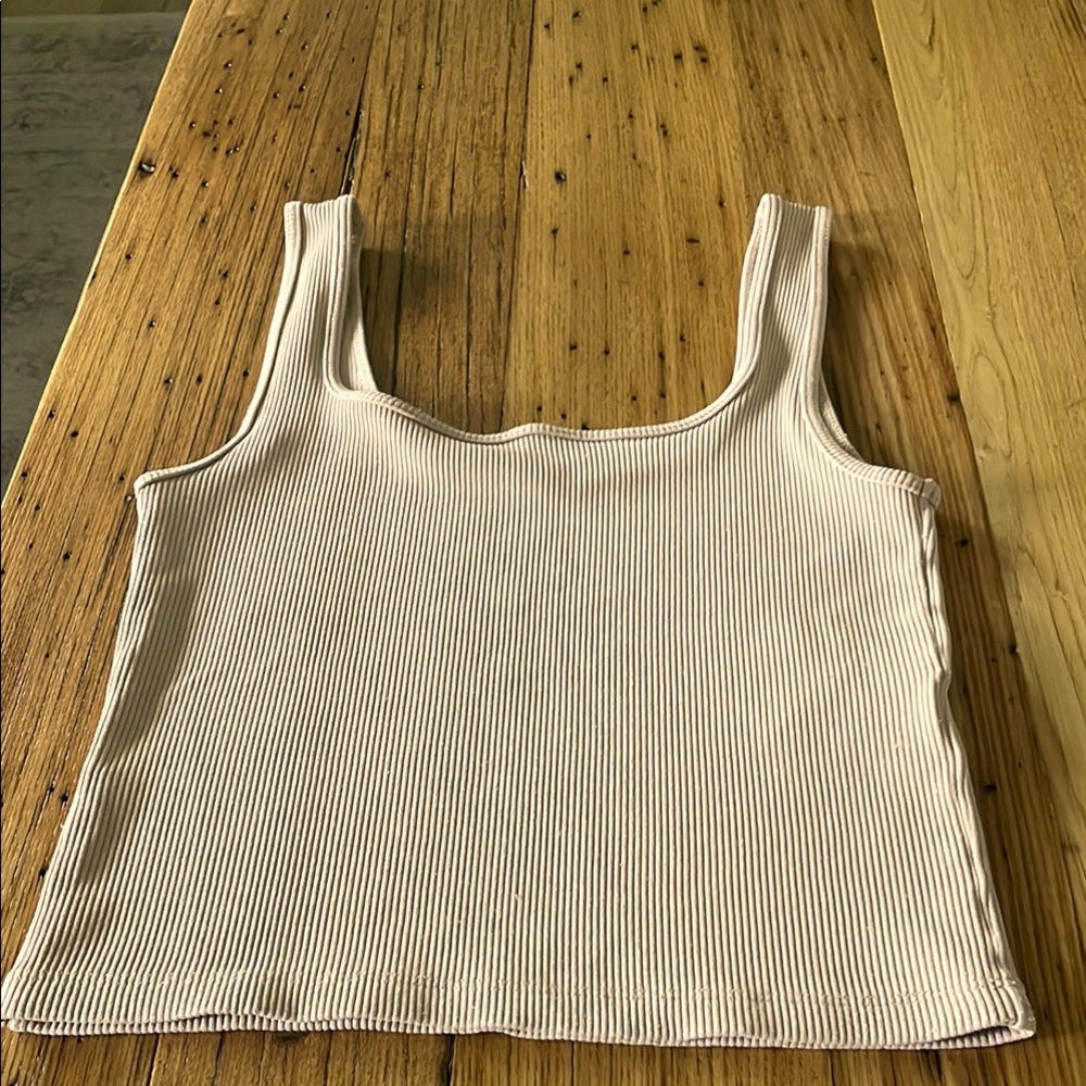 Abercrombie & Fitch Size Small Tan Ribbed Tank